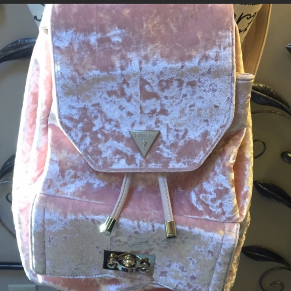 Guess Velvet Pink 🎒 BackPack - Picture 1 of 5